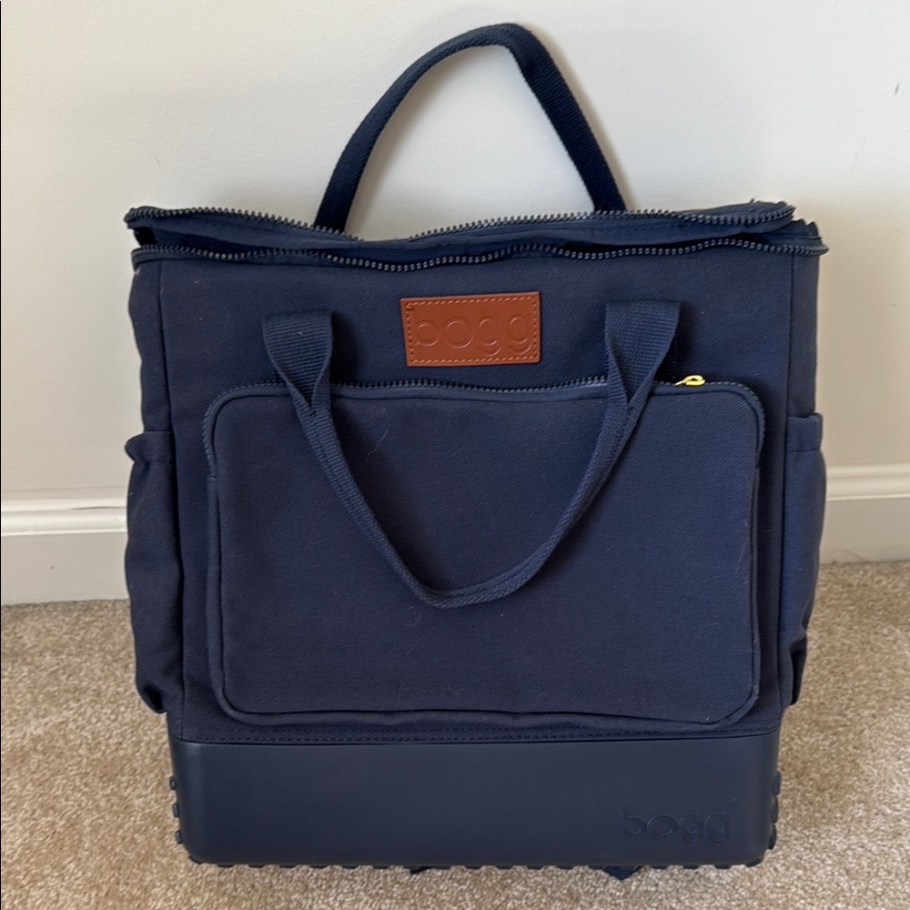NWOT Blue Structured Bogg Bag with Durable Fabric and Varying Carry Options